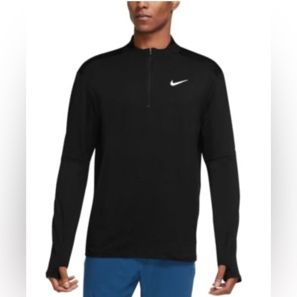 Men’s Black Nike Dri-Fit Element Running 1/4 Zip, XL - Picture 1 of 7
